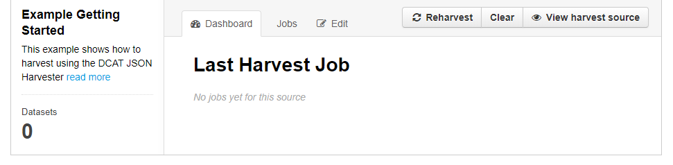 Reharvest button
