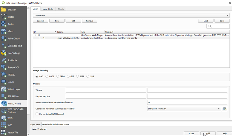 imageStyle: Dataplatform QGIS