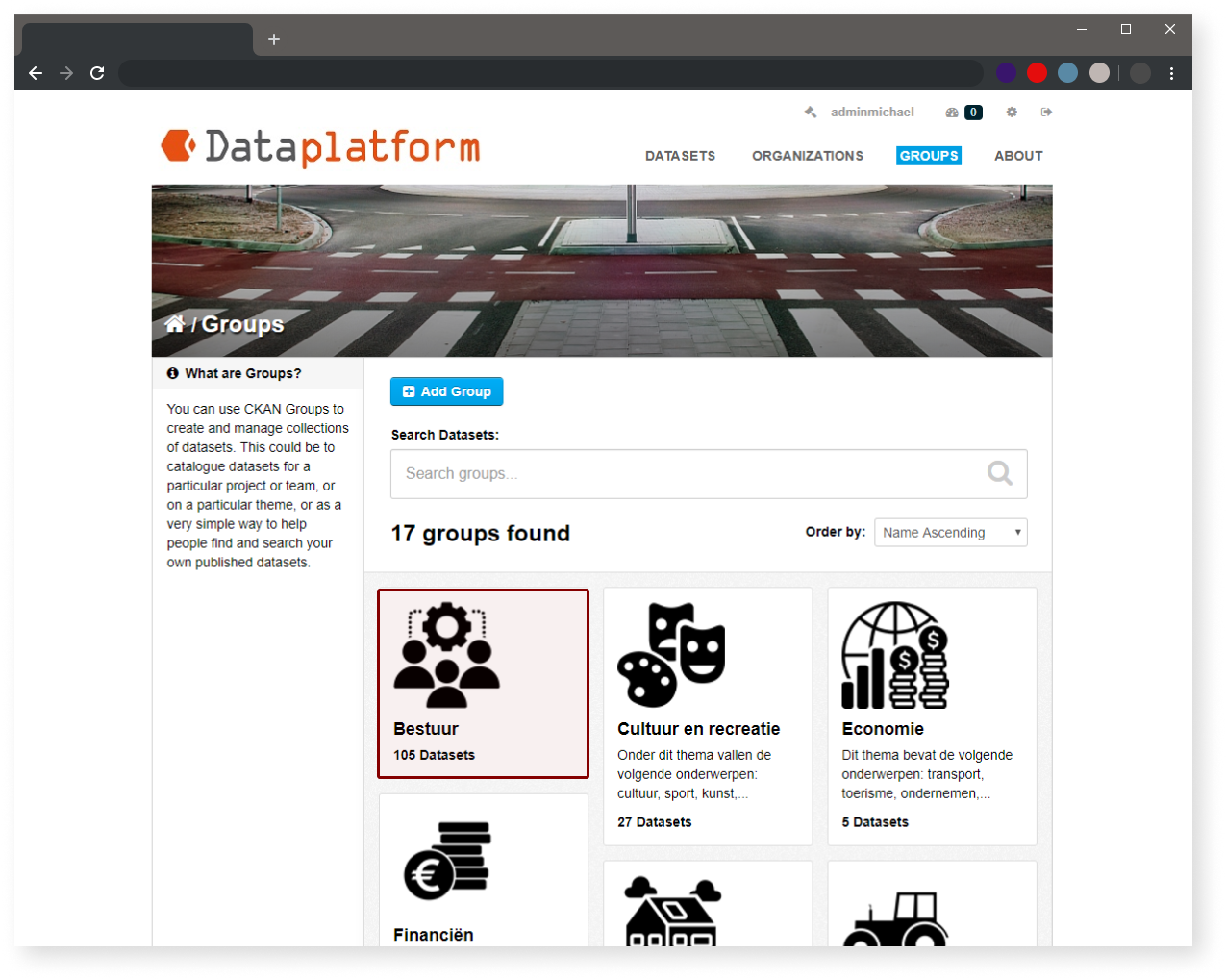 image: Filtering by groups